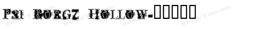Psi Borgz Hollow字体转换